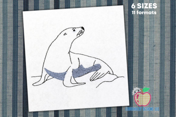Beautiful Sea Lion Embroidery Review