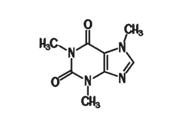 Caffeine Chemistry Symbol Embroidery Review