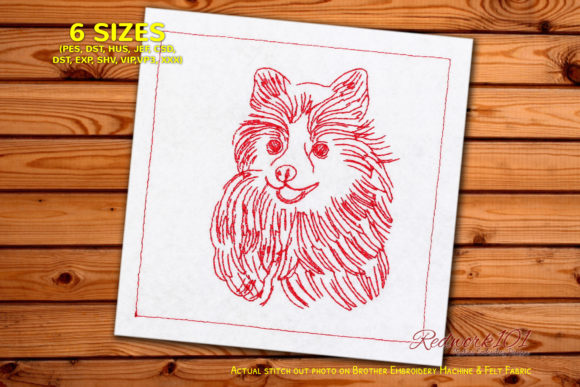 Cute Pomeranian Dog Embroidery Review