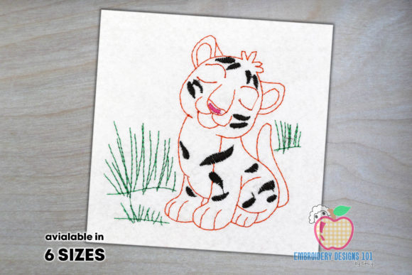 Cute Tiger Cub Embroidery Design Review