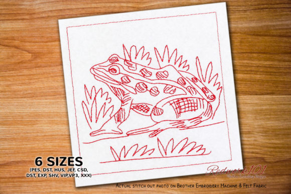 Frog in the Garden Embroidery Review