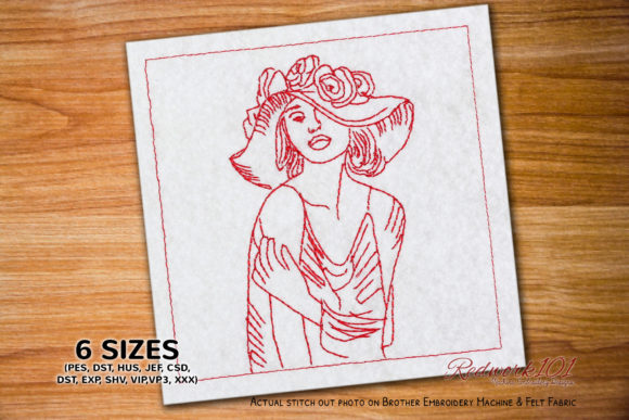 Girl Posing for Photographer Embroidery Review