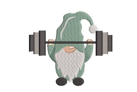 Gnome Exercising Embroidery Review