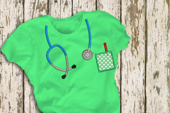 Mock Stethoscope and Pocket Embroidery Design Review