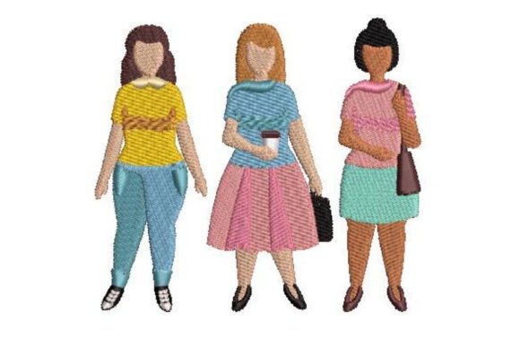 Plussize Women: A Body-Positive Embroidery Design for Your Shop