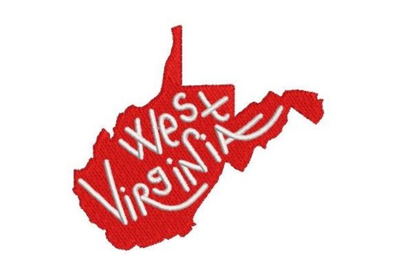West Virginia Word Art for Holiday Collections